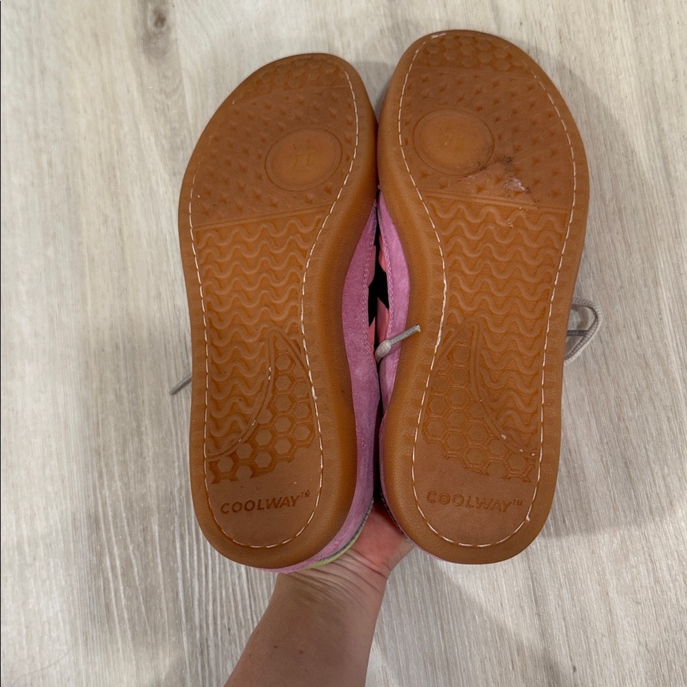 Coolway Kizuna pink crayon sneakers Women's Casual Lace-Up - Picture 6 of 7